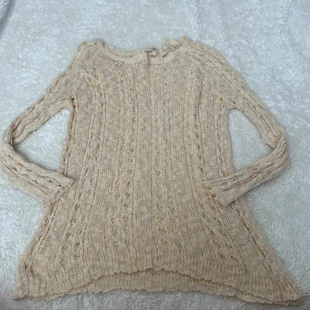 Pacsun LA Hearts Women Cream Crochet Soft Boho Indie Resort Core Sz Large Cotton